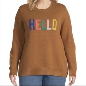 🅗🅔🅛🅛🅞 Graphic Sweater by St. John’s Bay Quality Apparel